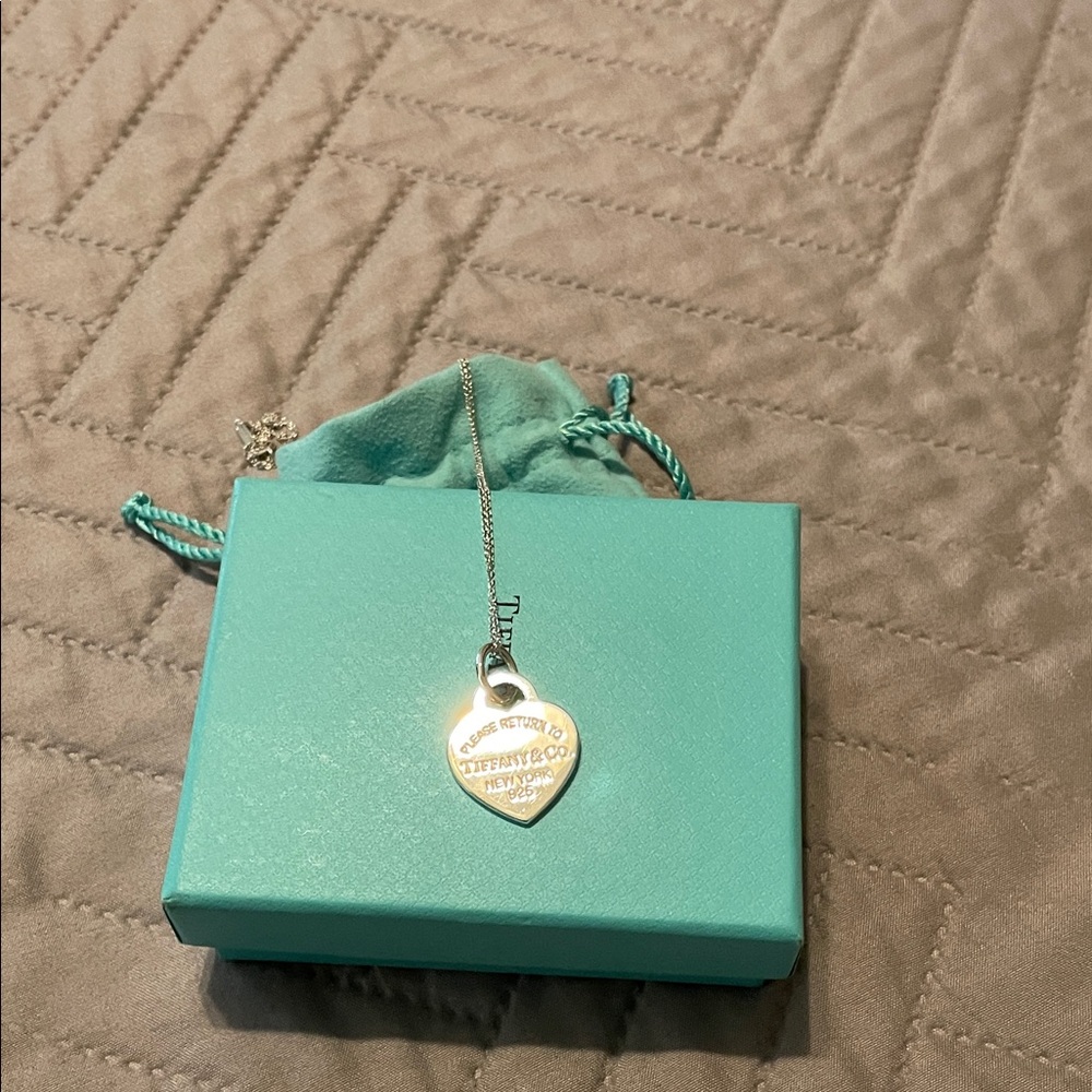 Tiffany & Co. Silver Heart Pendant Necklace